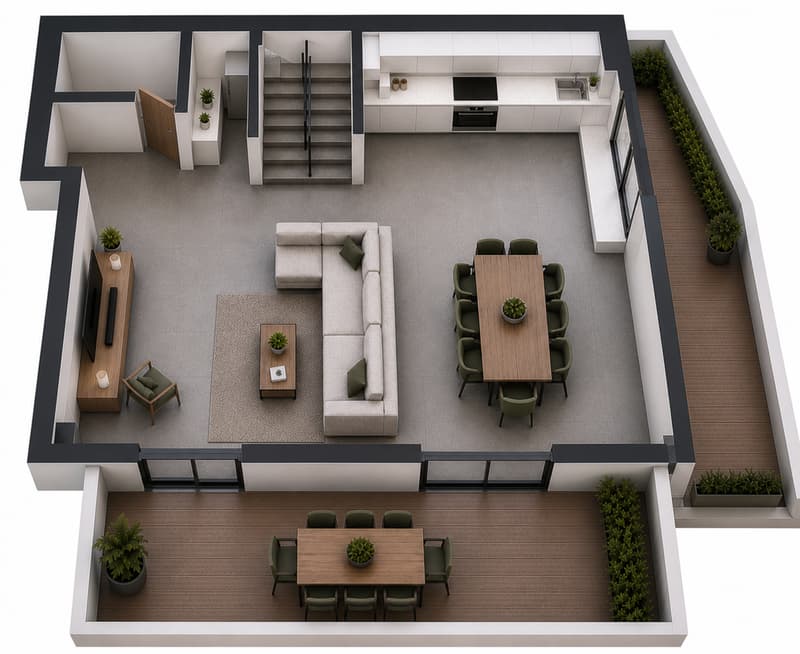 Modern semi-detached house under construction in Biasca (3)