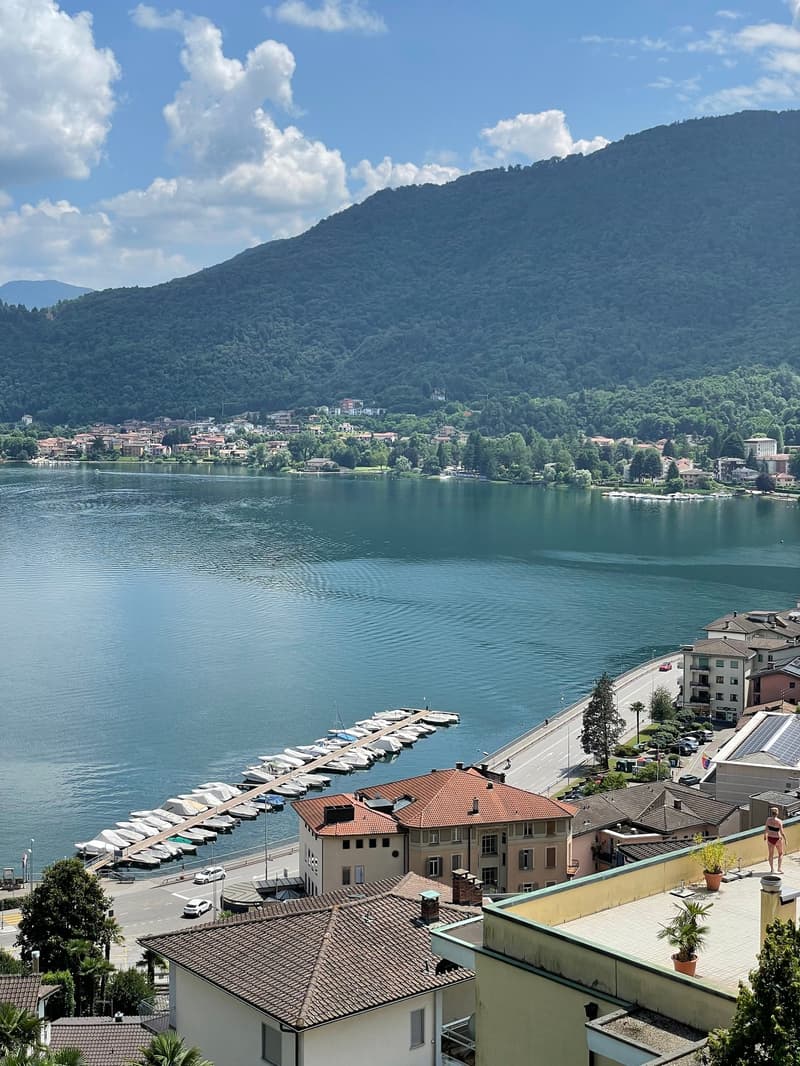 Modern 2.5-room apartment with lake view terrace in Ponte Tresa (1)