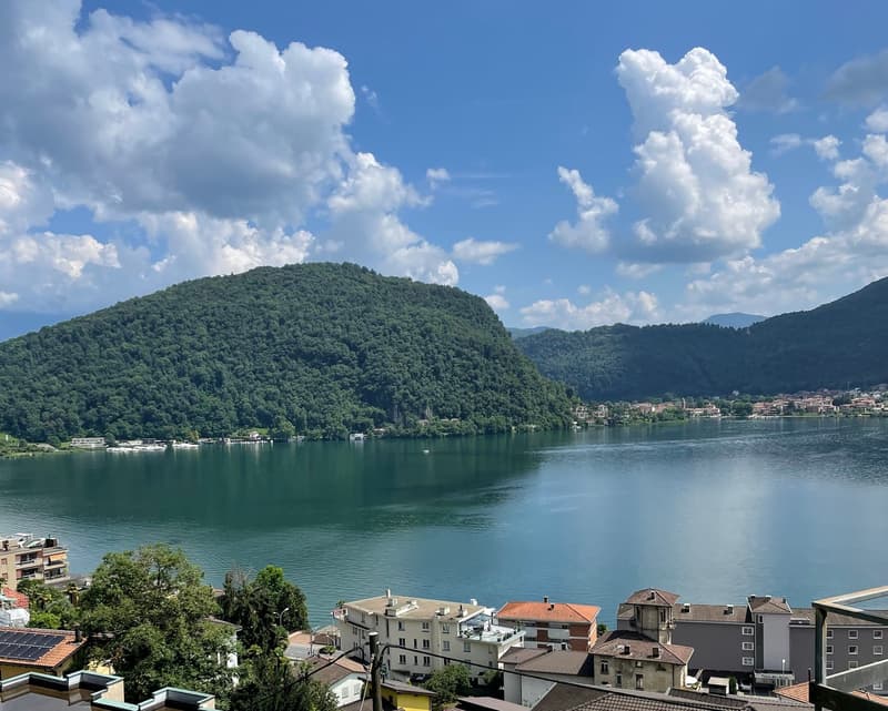 Modern attic with 3.5 rooms and terraces with lake/mountain view (5)