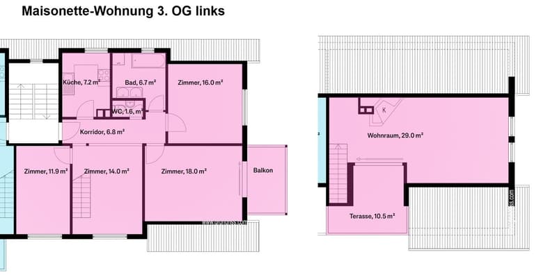 Spacieuse maisonette de 5,5 pièces avec terrasse, balcon et beaucoup de charme (11)
