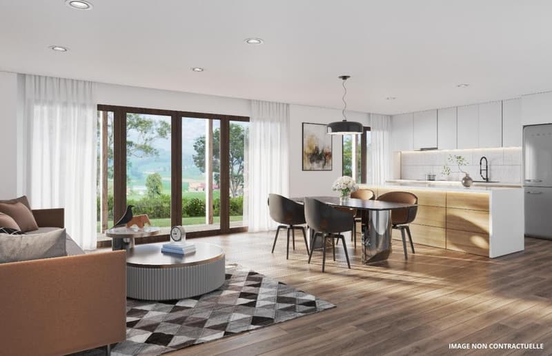 VUE PANORAMIQUE - 3,5 pces avec terrasse de 24 m2 orientée Ouest ! (5)