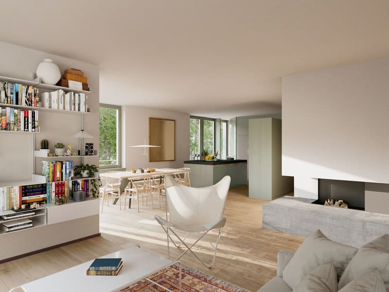 Last free unit: 3.5-room new apartment on the 1st floor with large balcony (12)