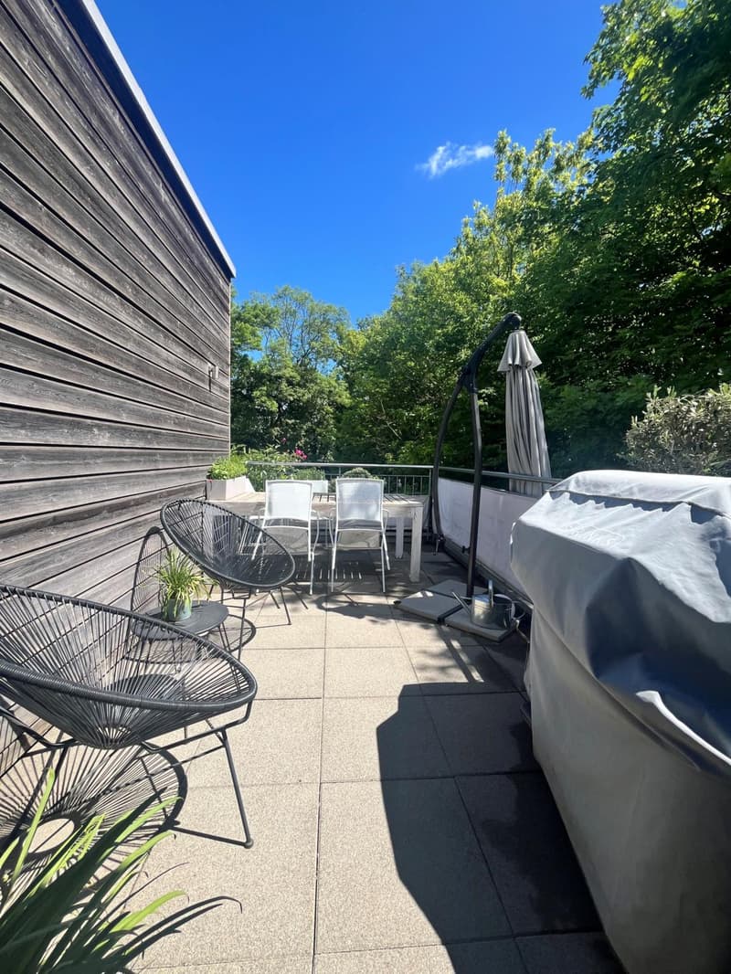 Moderne Wohnung in Versoix mit Terrasse und Garten (11)