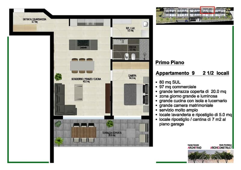 Entrance, Guard Room, Living Room/Dining Room/Kitchen, Bedroom, Bathroom, Dressing Room, Camera, Terrace, Garage