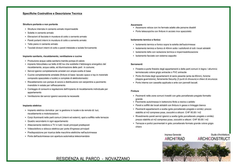 This document provides detailed information on various aspects of a residential property, including structural components, energy management, electrical systems, and technical specifications. Features include a swimming pool, heating system, and water sys