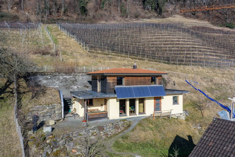 Detached house, residential house with barn and Stickerhüsli (3)