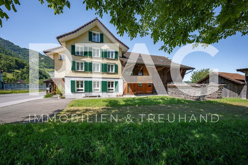 Detached house with double garage, barn and separate outbuilding (1)
