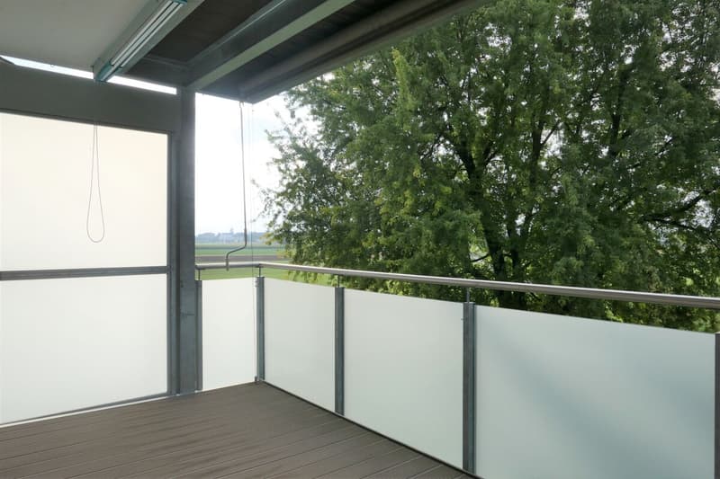 gedeckter Balkon