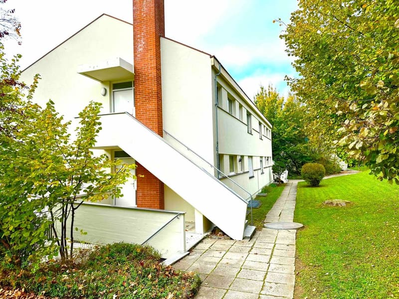 Das Haus von aussen Hintere Ansicht