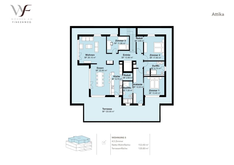 Large 4.5-room attic apartment in Schönbühl (8)