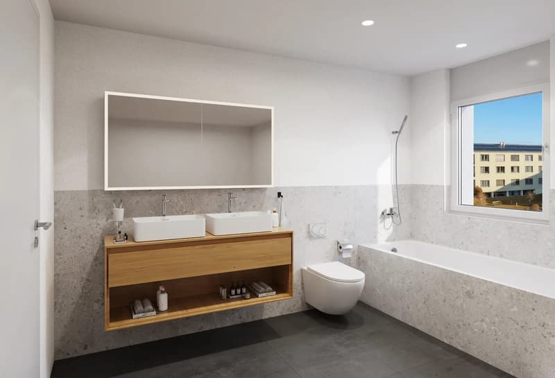 3.5 Zimmer Neubauwohnung im 1. Obergeschoss mit Balkon (6)
