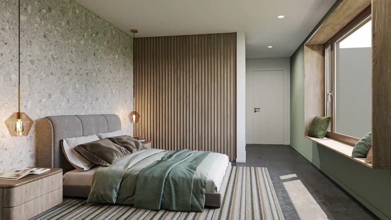 5.5 Zimmer Neubauwohnung im 1. Obergeschoss mit Balkon (2)