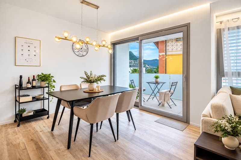MASSAGNO â NUOVO 2.5 LOCALI CON BALCONE E FINITURE DI ALTO S (2)