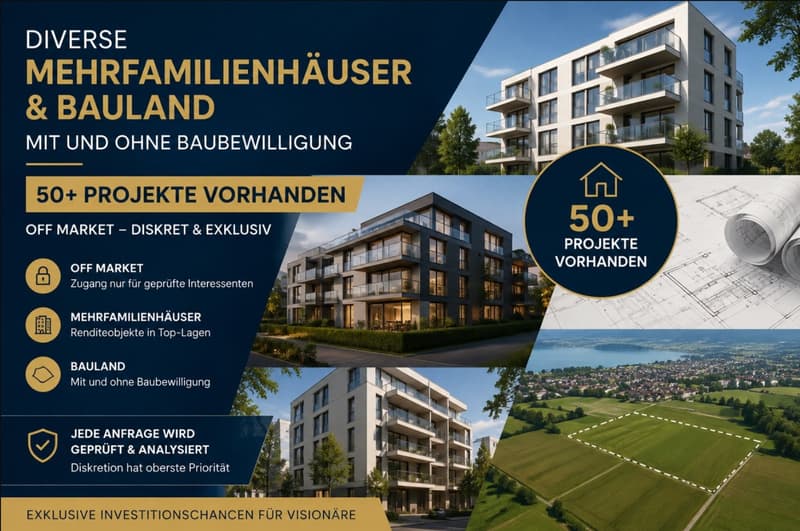 Diverse Mehrfamilienhäuser und Bauland Off Market (1)