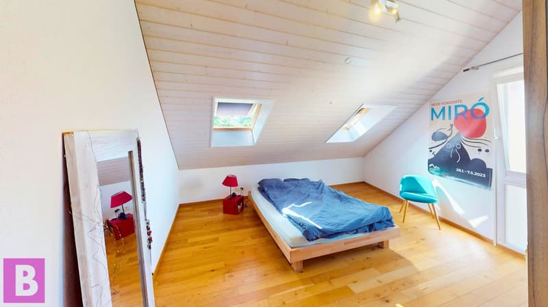 Esprit maison pour ce superbe triplex familial de 4 chambres à Yens (9)