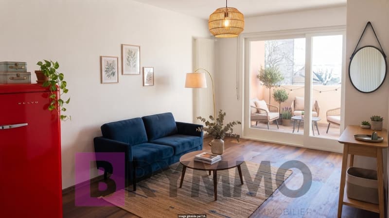 Studio avec grand balcon & piscine proche du centre (2)