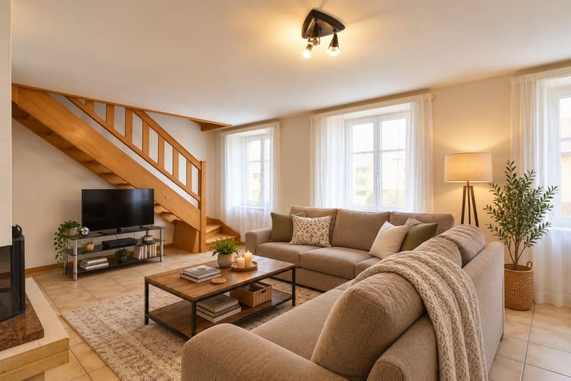 Duplex lumineux et plein de potentiel au coeur de La Chaux de Fonds (1)