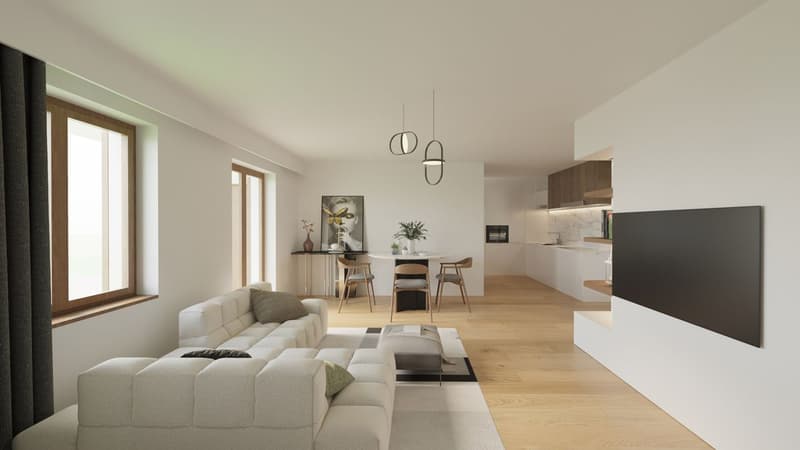 Four-room apartment with large garden in the countryside (3)