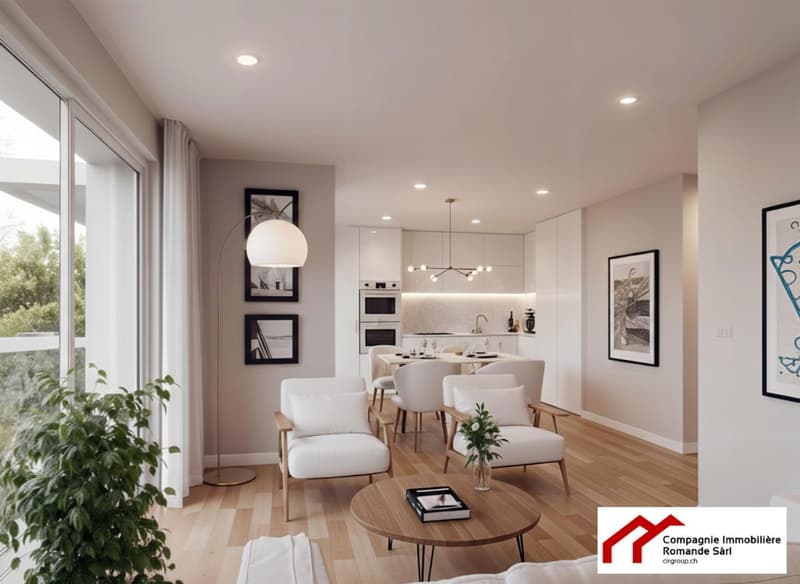 In the Shade of the Linden Tree - New Promotion of 7 Exceptional Apartments in the Heart of Landeron (Lot A6) (4)