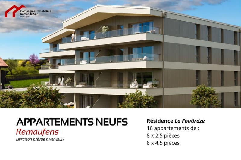 Neue 4.5-Zimmer-Wohnungen in Remaufens (Veveyse) - PPE La Fouârdze (1)
