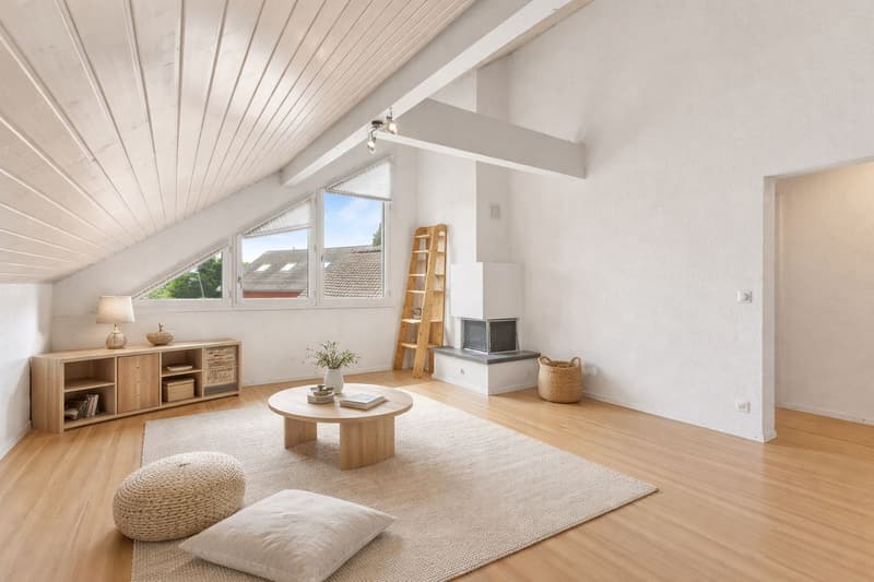 Superbe attique traversant de 110 m² à 15 minutes des portes de Lausanne (2)