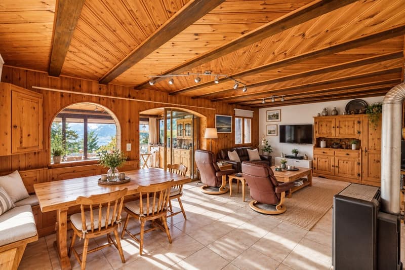 Chalet avec vue sur les Alpes - Résidence secondaire autorisée (3)