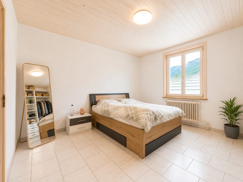 Chambre à coucher appartement 1er étage