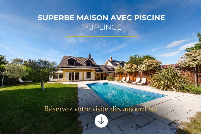 Spacious and bright semi-detached house in Puplinge (1)