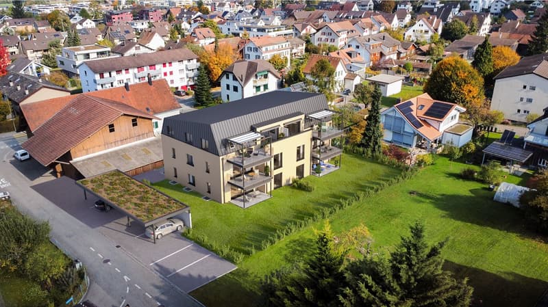 Nouveau bâtiment : appartement 4,5 pièces avec balcon spacieux ou jardin à Ettingen (4)