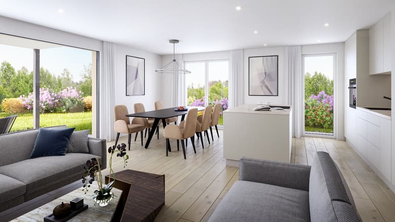 Neubau: 2.5-Zimmer-Wohnung mit Garten in Oberwil (5)