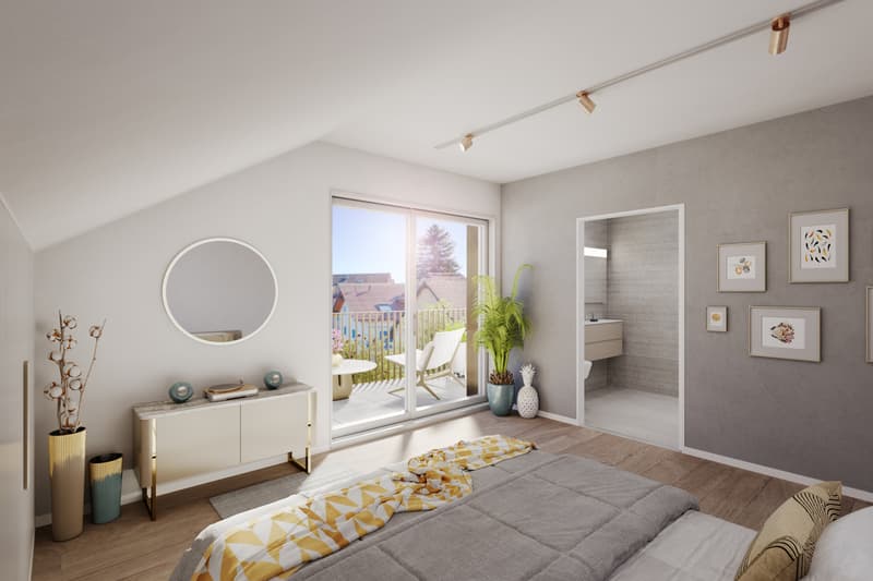 For sale on plans 3.5-room apartment (105 m2 PPE) in attic (3)