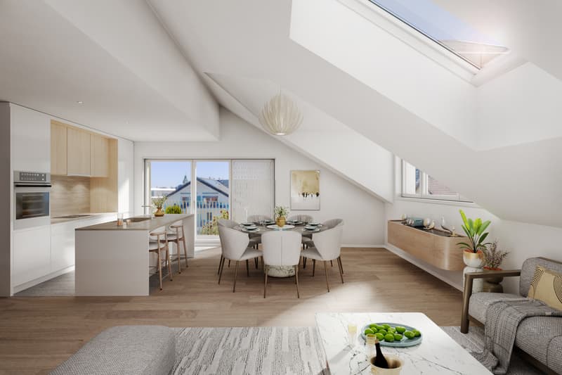 For sale on plans 3.5-room apartment (105 m2 PPE) in attic (2)
