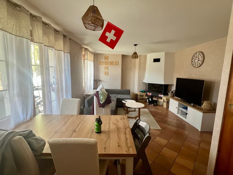 Séjour appartement rez