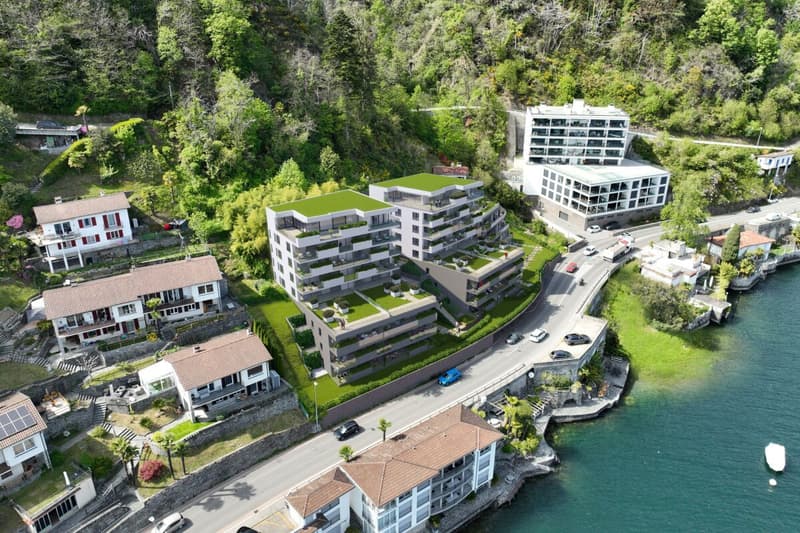 Residenza Riasco Riva, Appartamento di 3.5 locali, Con Giardino. Brissago (B3.07) (2)