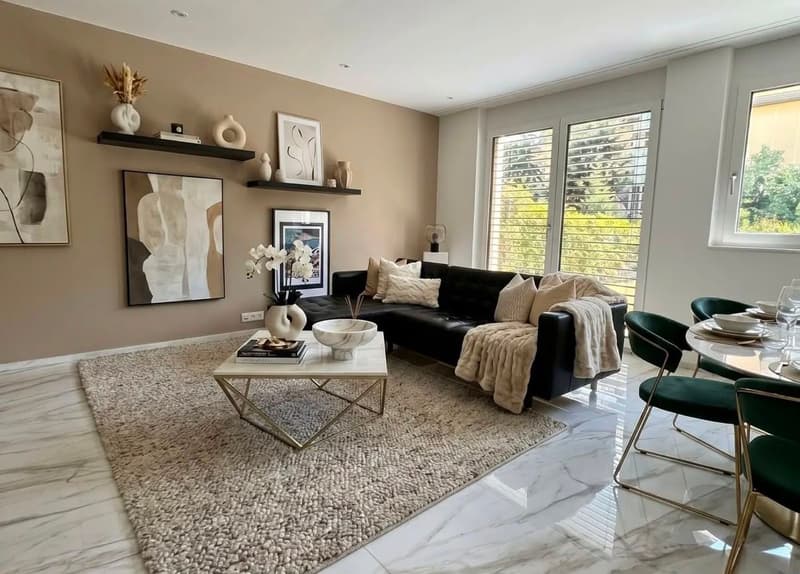Splendido appartamento moderno 4.5 locali completamente arredato con giardino, Breganzona (5)