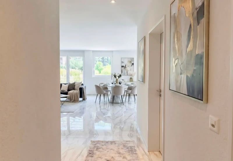 Splendido appartamento moderno 4.5 locali completamente arredato con giardino, Breganzona (6)