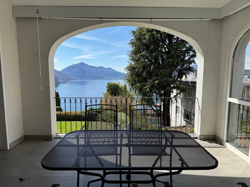 Elegant 3.5-room apartment with lake view in Ruvigliana (1)