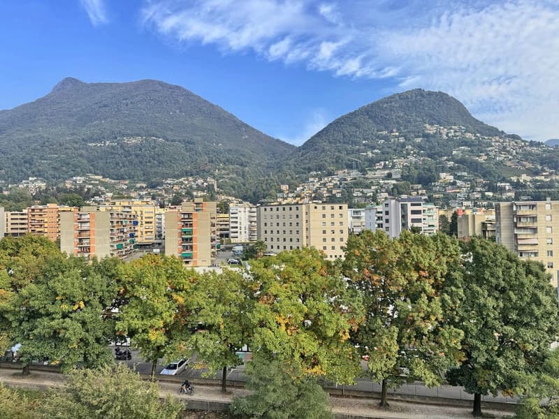 Luminoso 5,5 locali con due terrazze e vista panoramica a Lugano (1)