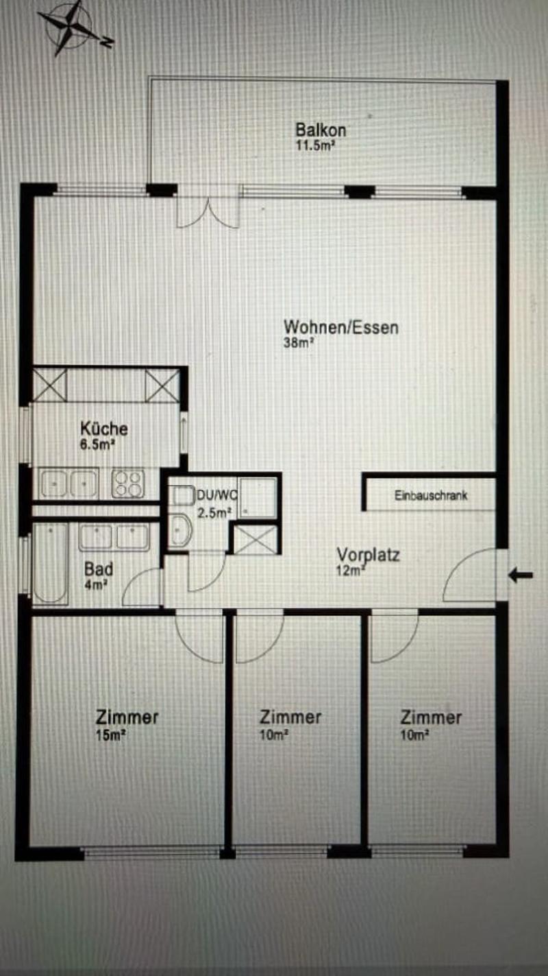 Appartement 4.5 pièces avec balcon à Bremgarten (2)