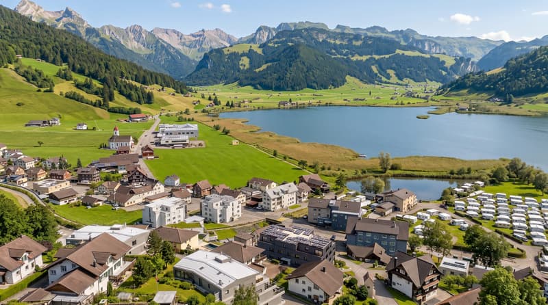 Appartamento attico 3,5 locali con vista lago a Euthal - luminoso (4)