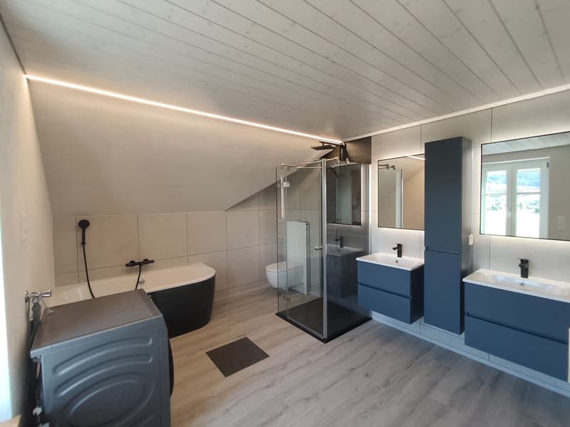 Appartement mansardé 2.5 pièces avec cheminée à louer à Siebnen (4)