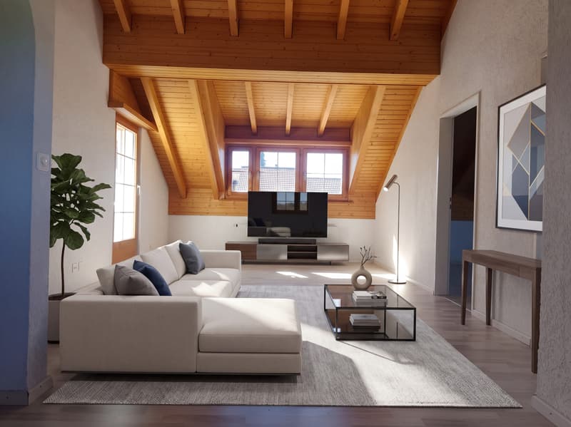 Helle 3.5-Zi.-Dachwohnung mit Weitblick in Wald AR mieten (3)