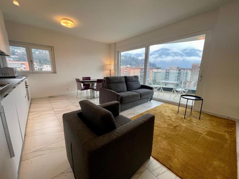 Moderne und helle 2-Zimmer-Wohnung mit Doppelbalkon (1)