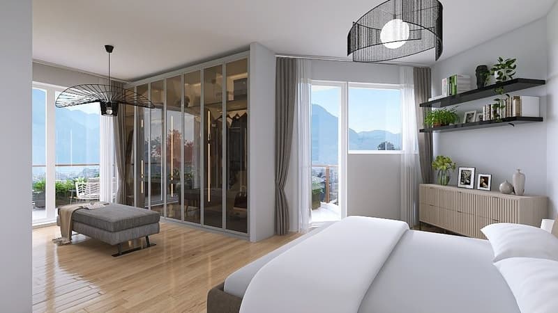 Attic with Terrace and Lake View (8)
