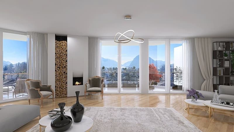Attic with Terrace and Lake View (2)