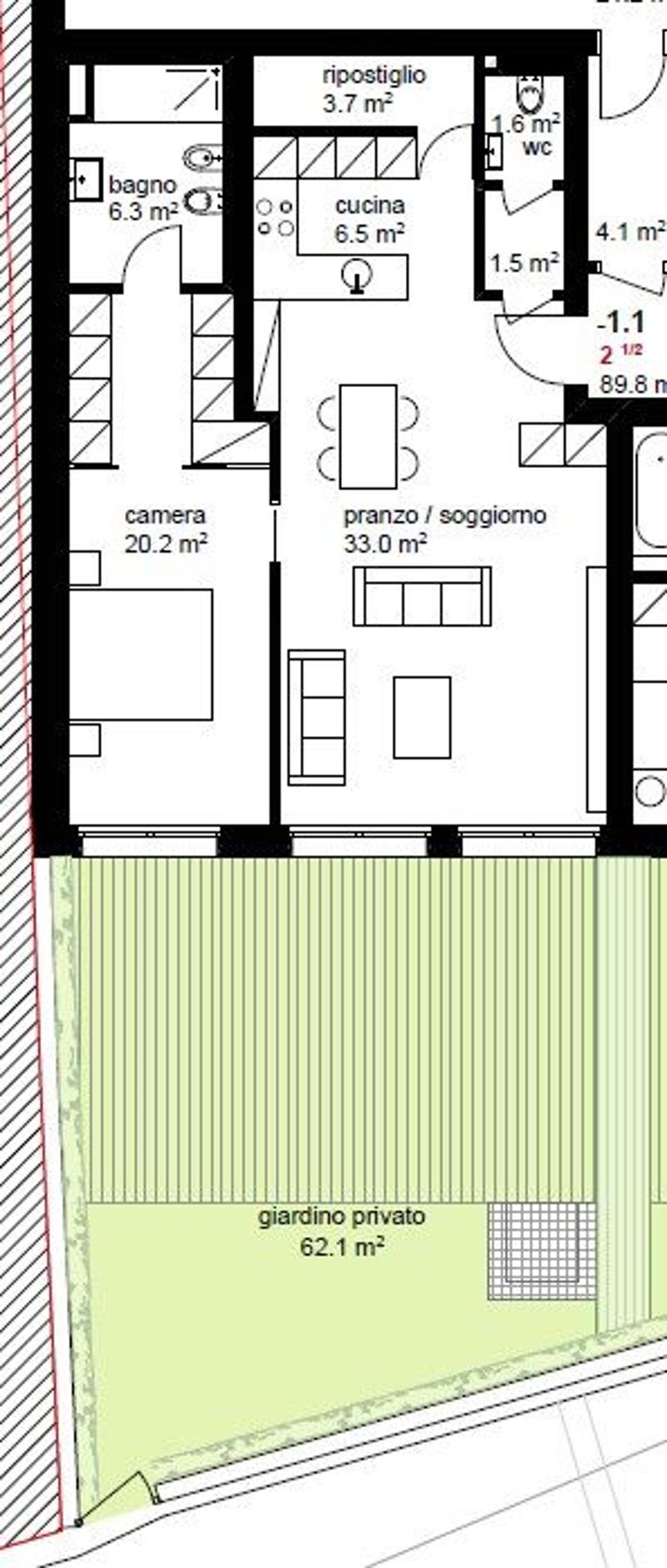 MODERNO 2.5 LOCALI CON GIARDINO A MASSAGNO (14)