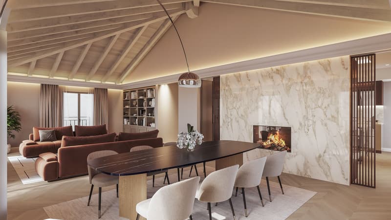 ELEGANTE ATTICO 5.5 LOCALI NEL CUORE DELLA CITTÀ (2)