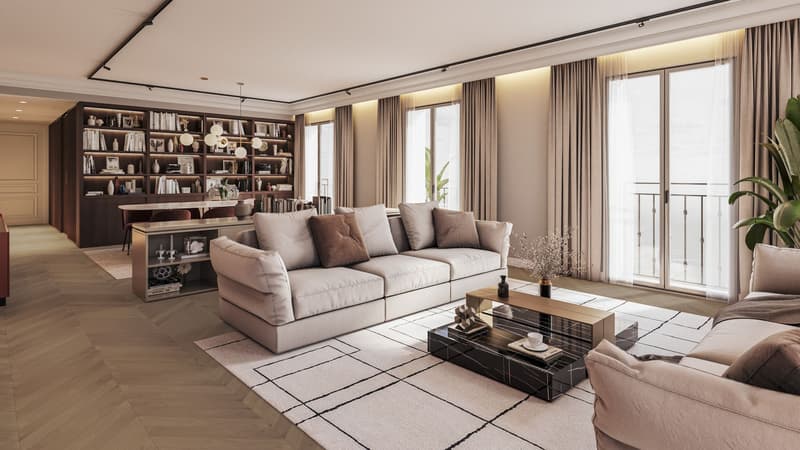 LUSSUOSO APPARTAMENTO 5.5 LOCALI NEL CUORE DI LUGANO (3)