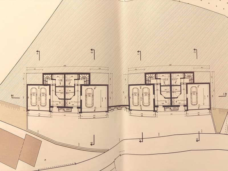Terrain avec projet approuvé pour 4 maisons à Lugano-Valcolla (3)