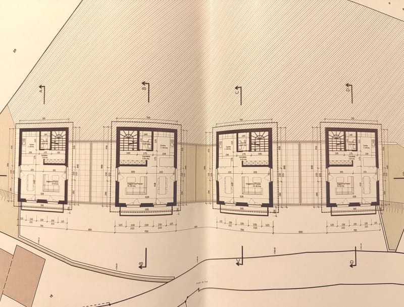 Terrain avec projet approuvé pour 4 maisons à Lugano-Valcolla (4)
